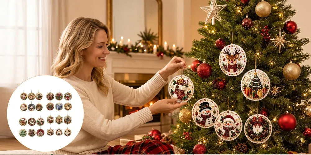 Christmas DIY Diamond Painting Ornaments