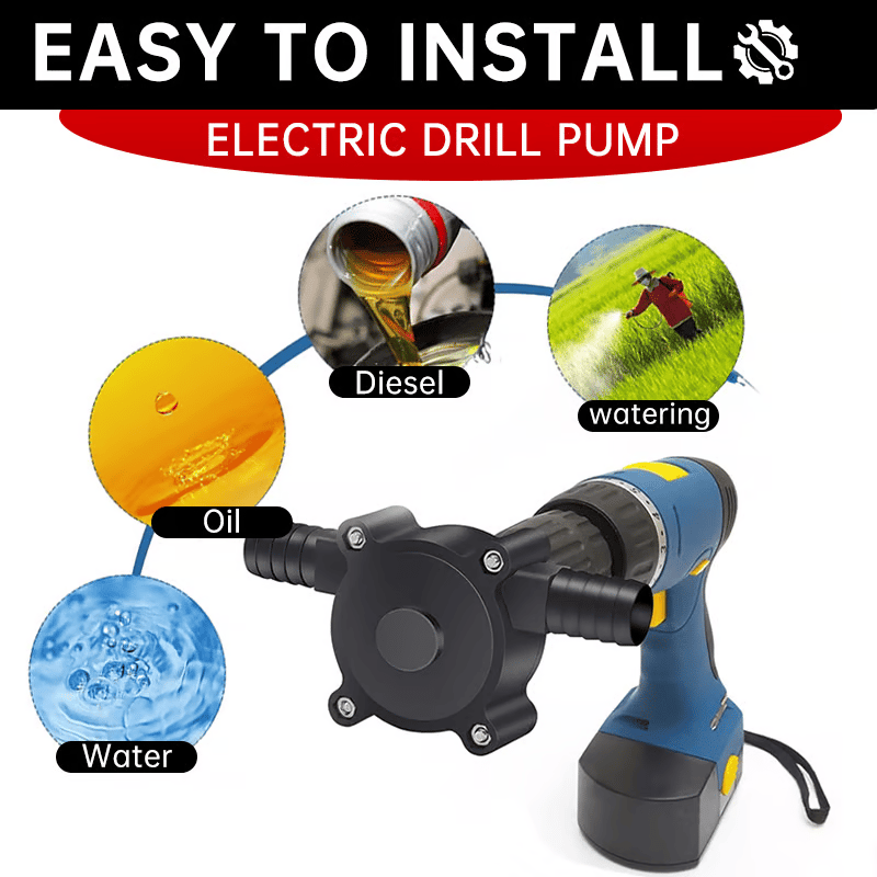 🔥 👨‍🌾🔥Portable Electric Drill Pump