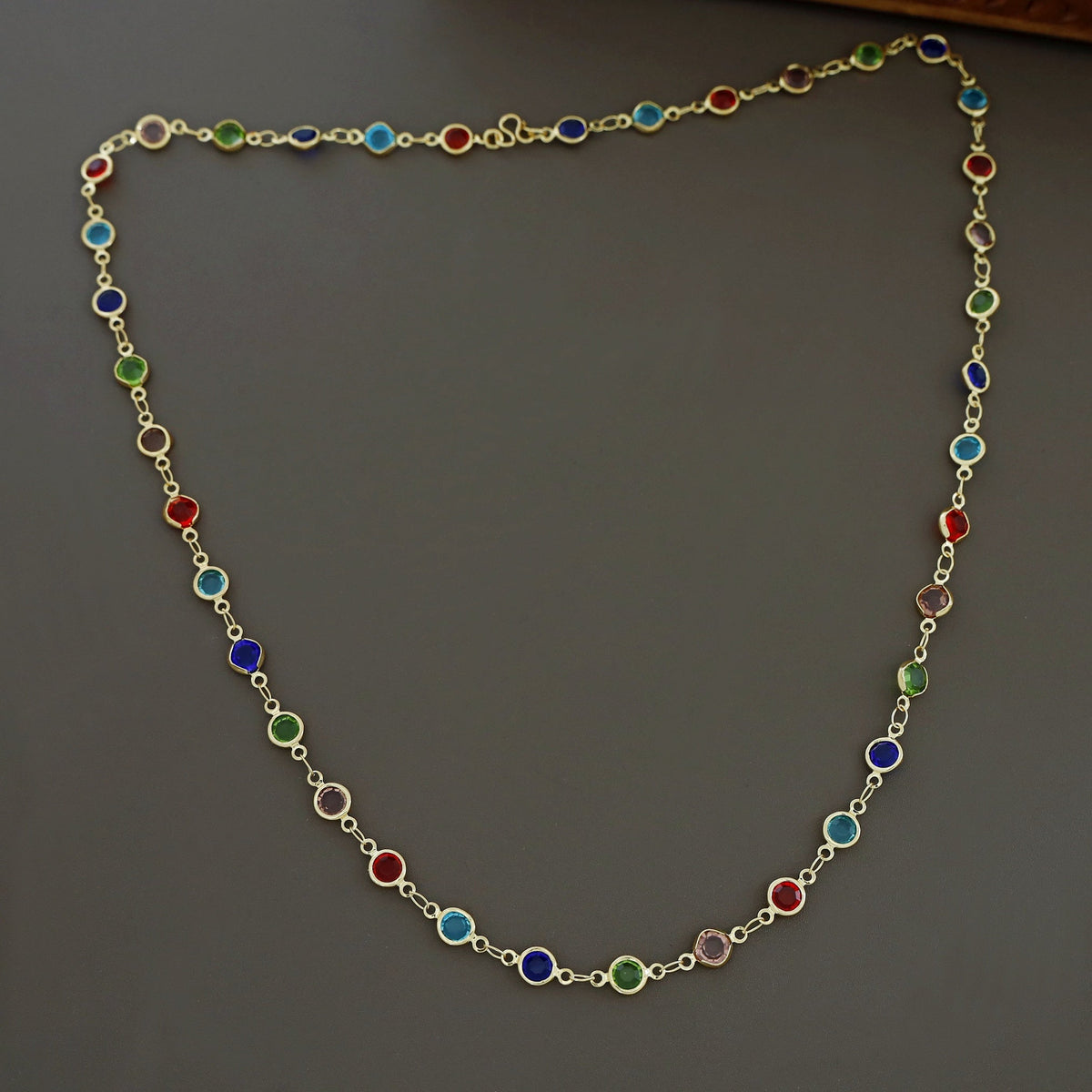 Collar largo multicolor