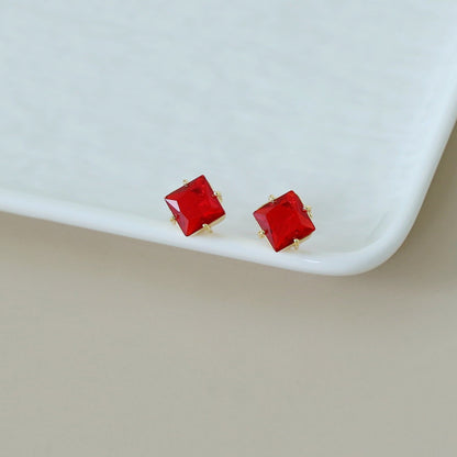Pendientes brillantes de diamante