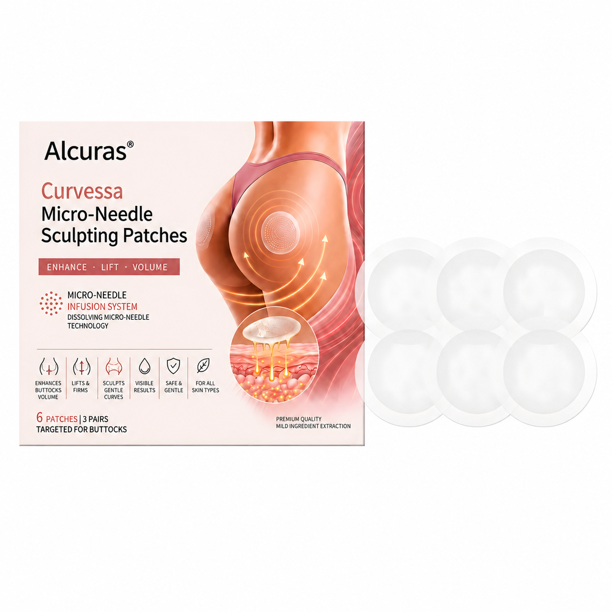 Alcuras® Curvessa Micro-Needle Sculpting Patches