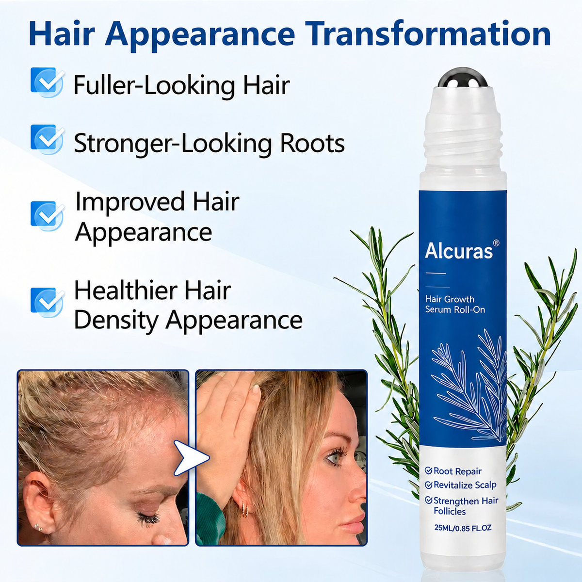 Alcuras® Hair Growth Serum Roll-On