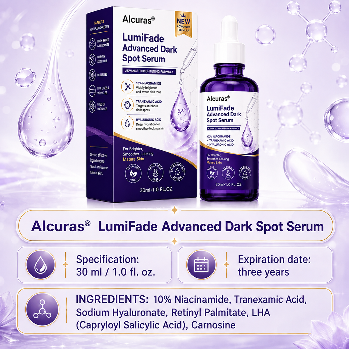 Alcuras® LumiFade Advanced Dark Spot Serum