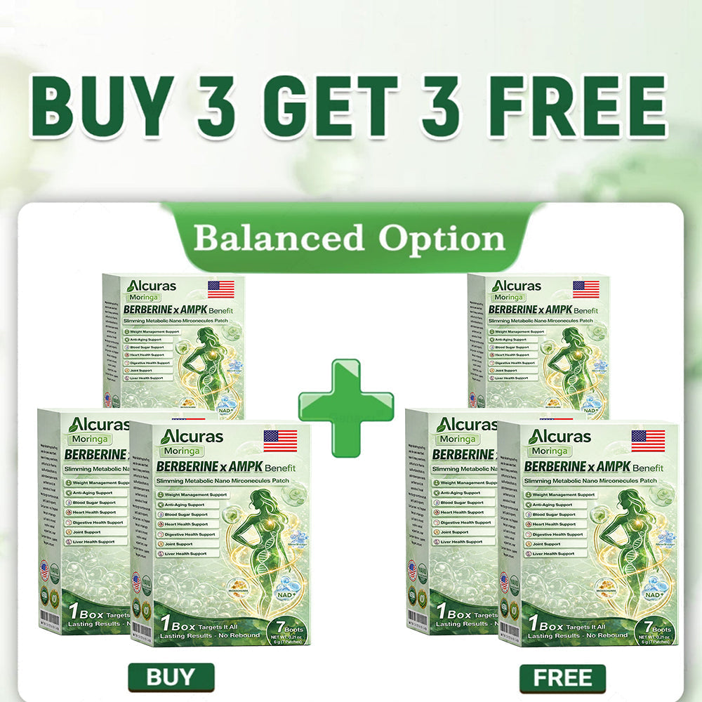 🔥Alcuras™ Moringa × Berberina × AMPK Parche de nano microagujas adelgazante y metabólico de 8 beneficios 🇺🇸 Solo una vez al día · Cambios visibles en 7 días ✅ Para obesidad, piel flácida, diabetes, apnea del sueño, problemas articulares y más