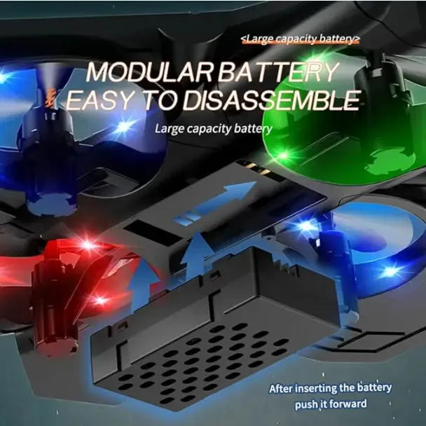 RC Flying Fighter Jet Toy with LED Lights & Stunt Rotation – Durable EVA Foam Remote Control Plane