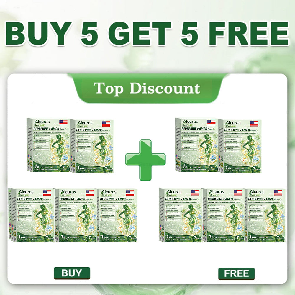 🔥Alcuras™ Moringa × Berberina × AMPK Parche de nano microagujas adelgazante y metabólico de 8 beneficios 🇺🇸 Solo una vez al día · Cambios visibles en 7 días ✅ Para obesidad, piel flácida, diabetes, apnea del sueño, problemas articulares y más