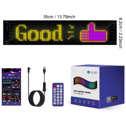 🎄 Smart LED Pixel Car Display — App-Controlled Custom Text, Colors & Animations