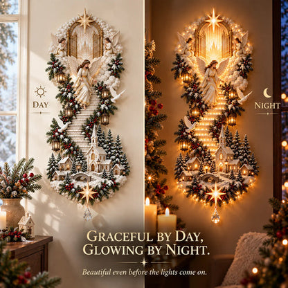 ✨ Last Day – 50% Off!✨ Jesus Light Of Heaven Christmas Wall Hanging✝️