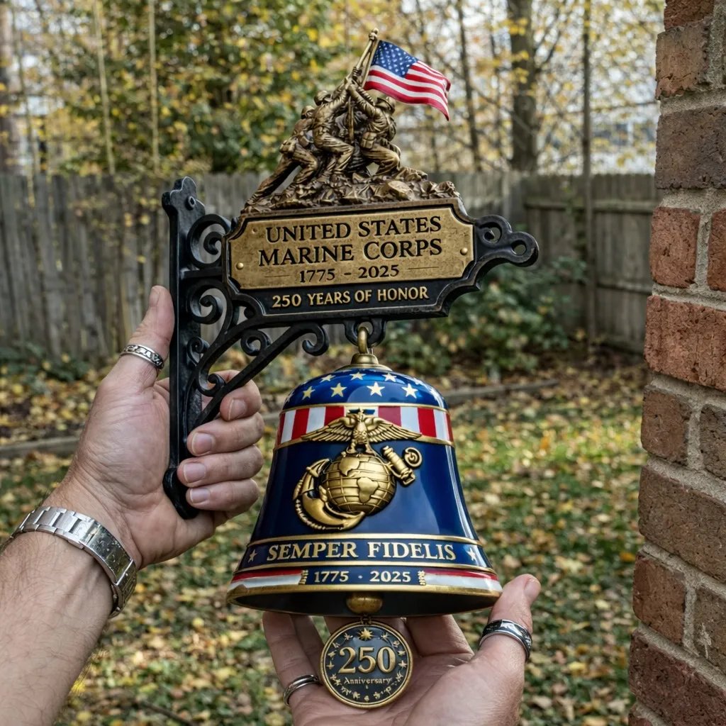 🔥Last Day 49% OFF -USMC 250th Anniversary – Semper Fidelis Collector’s Bell