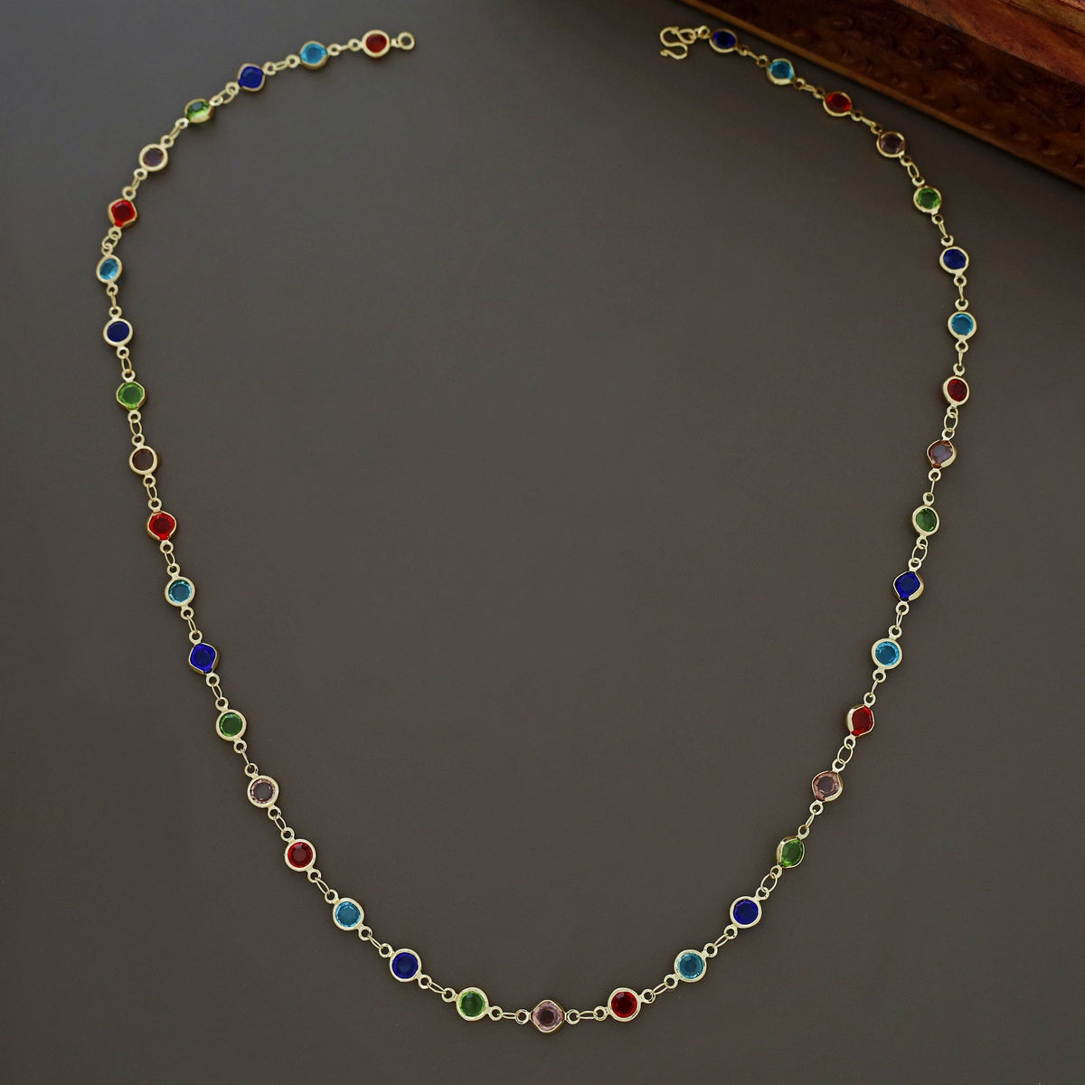 Collar largo multicolor