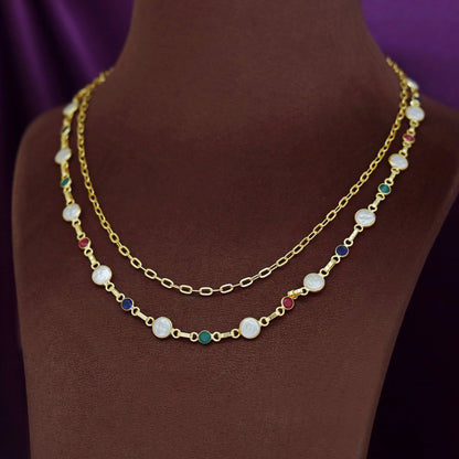 Collar barroco brillante
