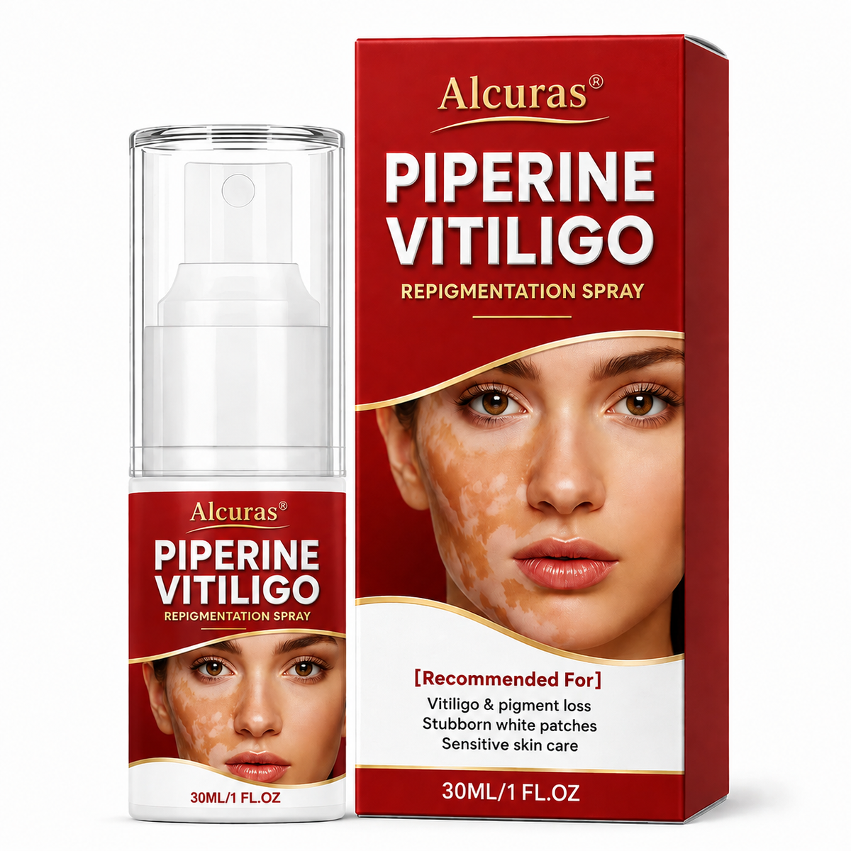 🔥100K+ SOLD | Alcuras® Advanced Piperine Vitiligo Repigmentation Spray — 👨‍⚕️✅Upgraded Steroid-Free Botanical Formula