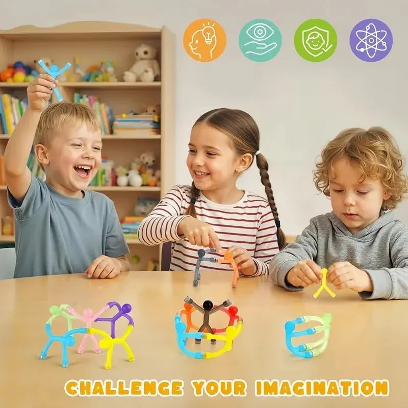 Stress Relief & Quiet Focus✨Unisex Kids' Magnetic Building Set (Set of 10)