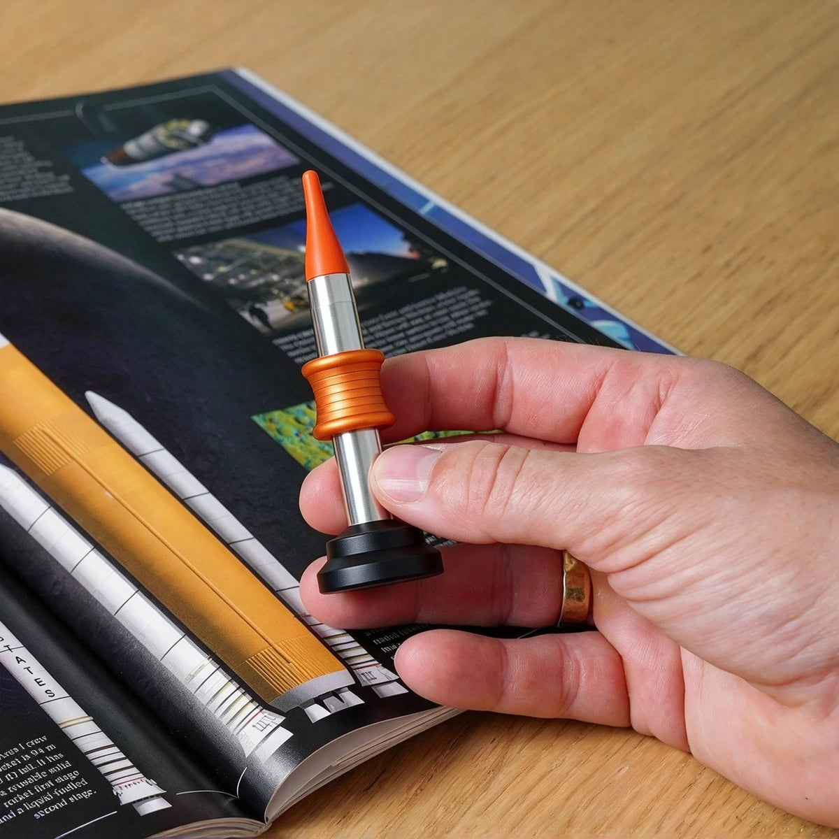 🎉Say Goodbye to Desk Stress! 👋Kinetic Desk toy That Performs Impossible Landing