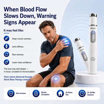 Mresio💪Advanced Acoustic Shockwave Therapy restores penile tissue health to enhance rise rigidity, stamina, and male performance confidence, relieving muscle pain, joint stiffness, tendon discomfort📈