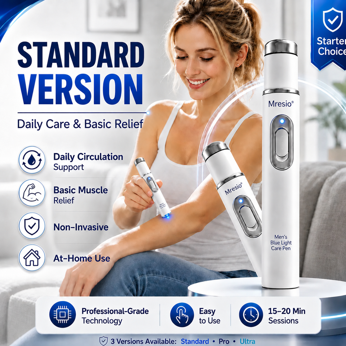 Mresio💪Advanced Acoustic Shockwave Therapy restores penile tissue health to enhance rise rigidity, stamina, and male performance confidence, relieving muscle pain, joint stiffness, tendon discomfort📈
