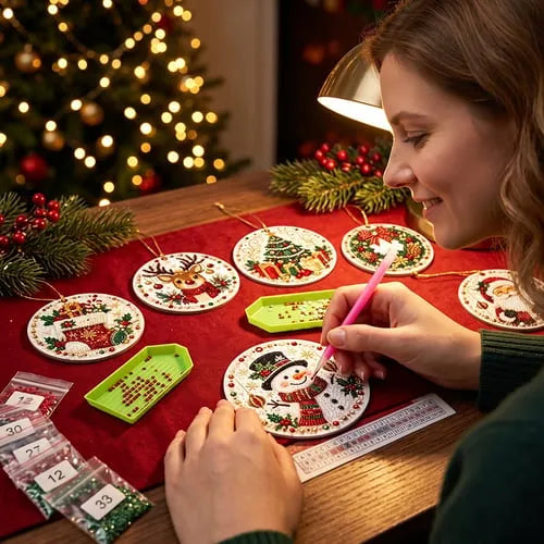 Christmas DIY Diamond Painting Ornaments