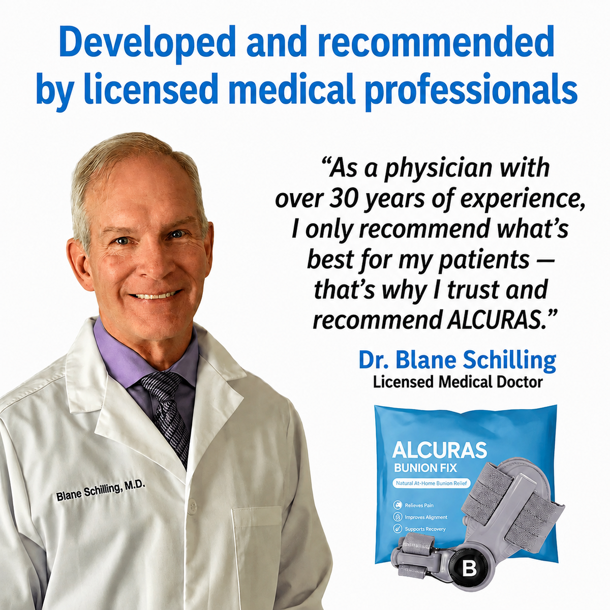 Alcuras® BUNION FIX | Orthopedic bunion corrector
