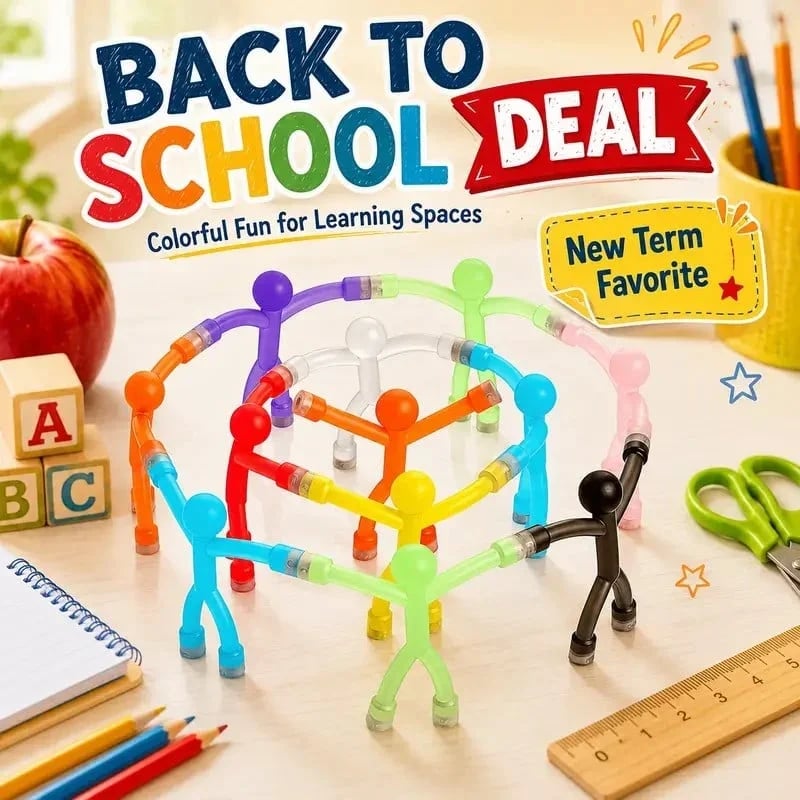 Stress Relief & Quiet Focus✨Unisex Kids' Magnetic Building Set (Set of 10)