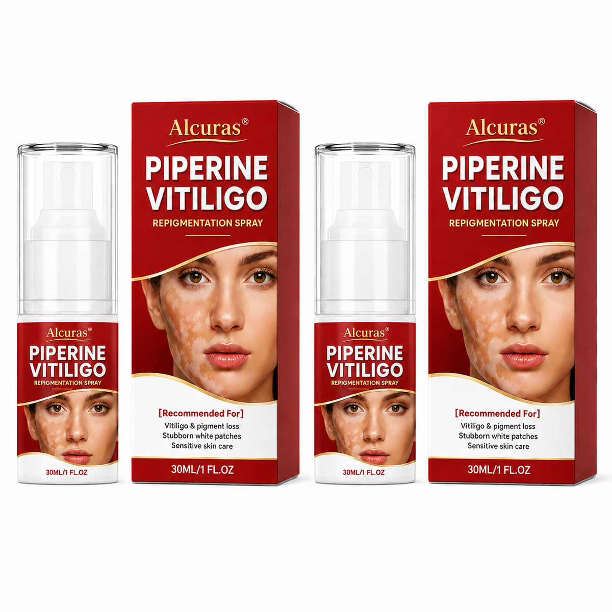 🔥100K+ SOLD | Alcuras® Advanced Piperine Vitiligo Repigmentation Spray — 👨‍⚕️✅Upgraded Steroid-Free Botanical Formula