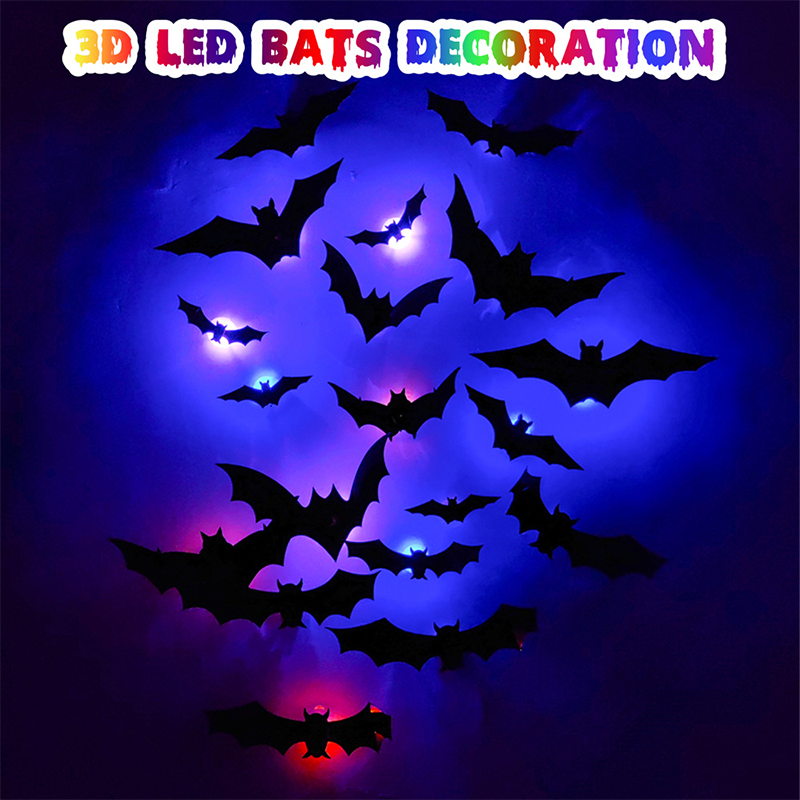 🦇Halloween 3D Bat LED Wall Light Decor