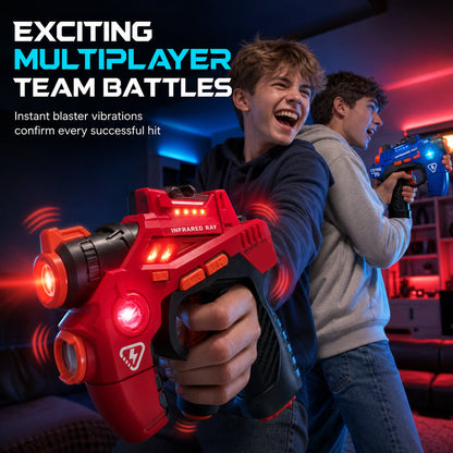 End Screen Addiction Instantly! Indoor Laser Battle Toy Gun Set
