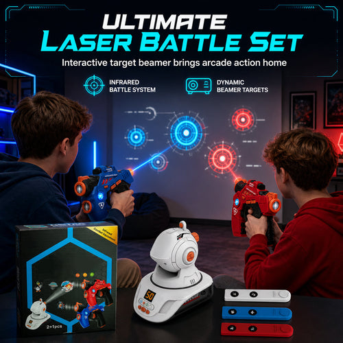 End Screen Addiction Instantly! Indoor Laser Battle Toy Gun Set