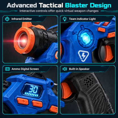 End Screen Addiction Instantly! Indoor Laser Battle Toy Gun Set
