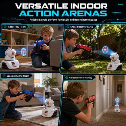 End Screen Addiction Instantly! Indoor Laser Battle Toy Gun Set