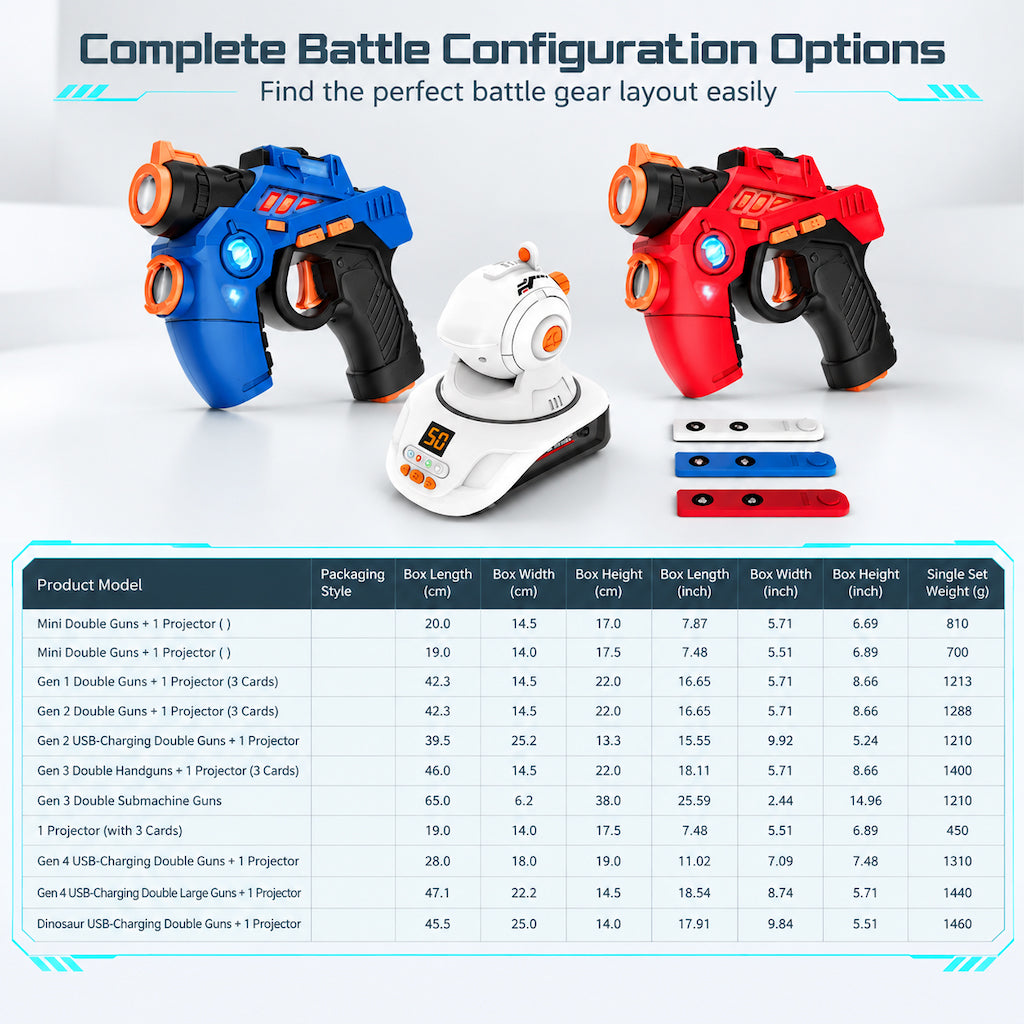 End Screen Addiction Instantly! Indoor Laser Battle Toy Gun Set