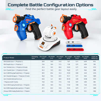 End Screen Addiction Instantly! Indoor Laser Battle Toy Gun Set
