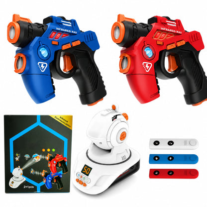 End Screen Addiction Instantly! Indoor Laser Battle Toy Gun Set